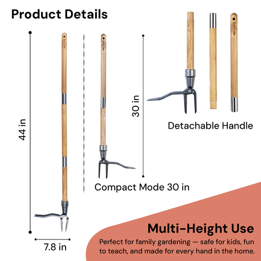 4-Claw Stand Up Weed Puller Tool