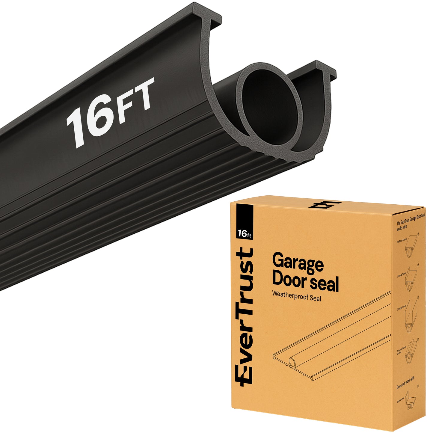 16Ft/5M Garage Door Bottom Seal