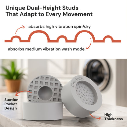 Anti Vibration Pads for Washing Machine and Dryer - Pack of 4