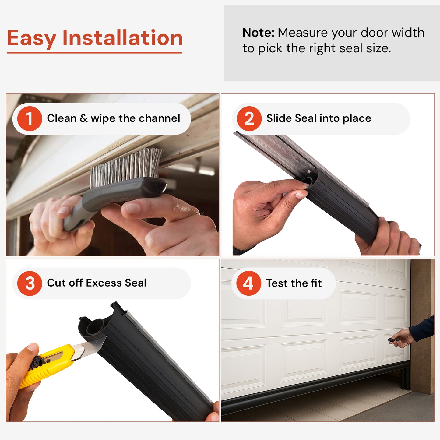 10Ft/3M Garage Door Bottom Seal