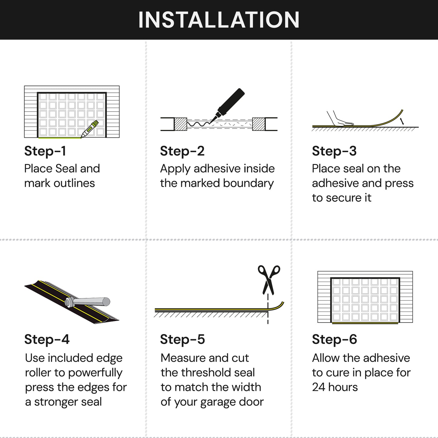 10Ft/3M Garage Threshold Seal Strip